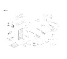 Samsung RF262BEAESR/AA-00 cabinet parts diagram