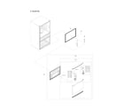 Samsung RF262BEAESR/AA-00 refrigerator door parts diagram