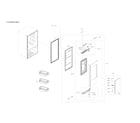 Samsung RF262BEAESR/AA-00 right refrigerator door parts diagram