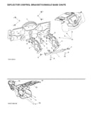 Deflector control bracket/console base chute