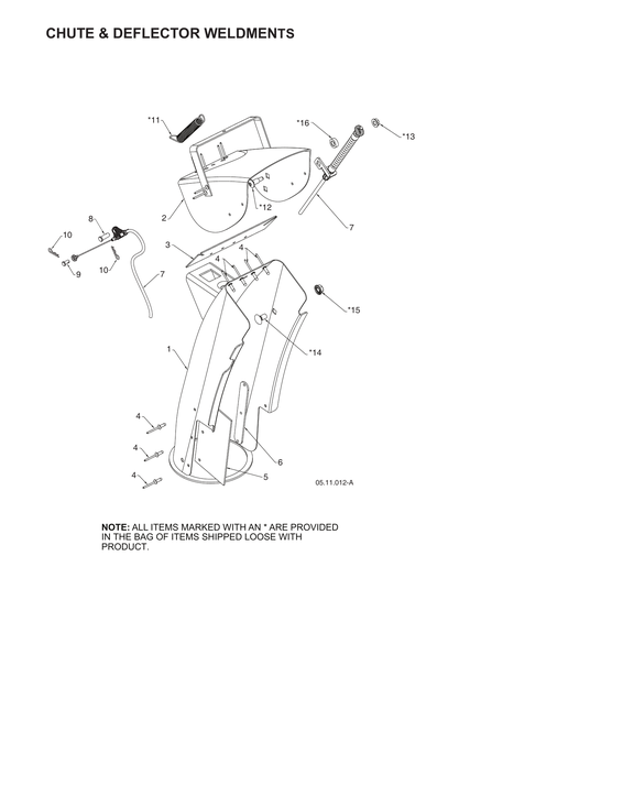 Chute & deflector weldments