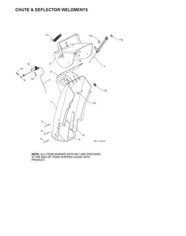 Chute & deflector weldments