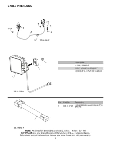 Cable interlock