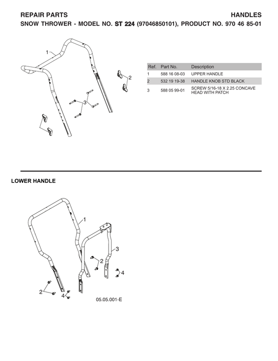 Lower handle