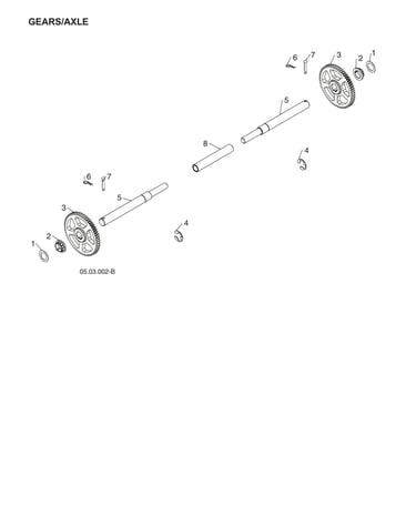 Gears/axle