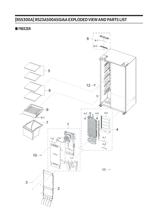 Freezer parts