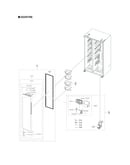 Freezer door parts