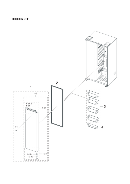 Refrigerator door parts
