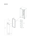 Refrigerator door parts