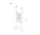 Samsung RS23A500ASR/AA-00 cabinet parts diagram