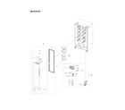 Samsung RS23A500ASR/AA-00 freezer door parts diagram