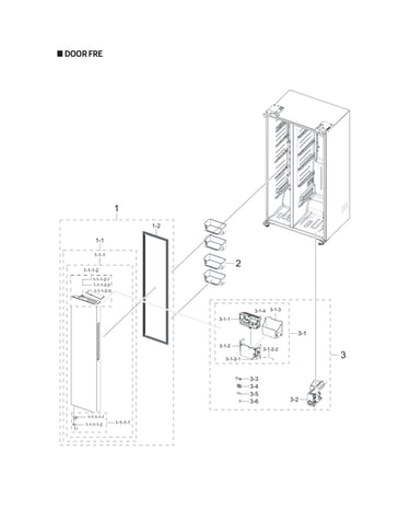Freezer door parts