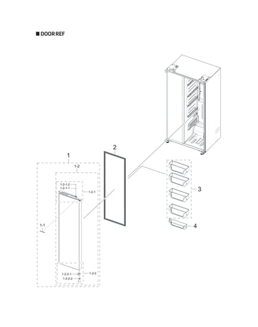 Refrigerator door parts