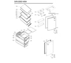 LG LBNC15231V/00 shelves/drawer/doors diagram
