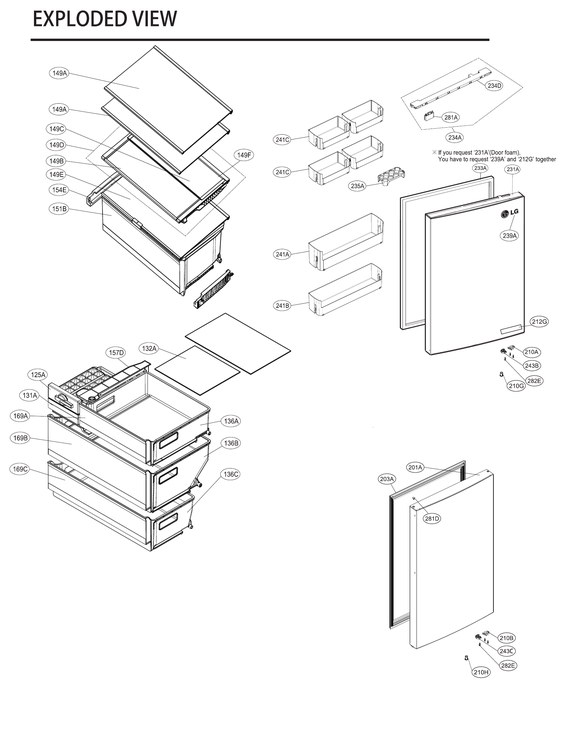 Shelves/drawer/doors
