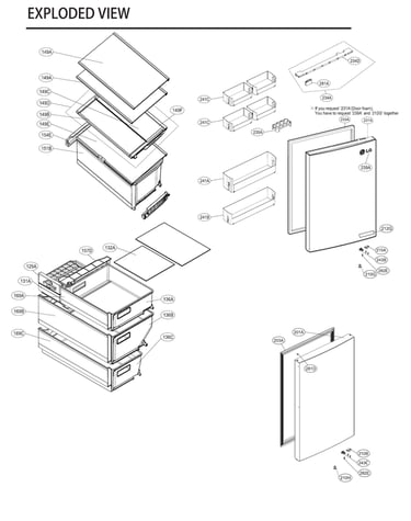 Shelves/drawer/doors