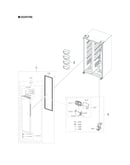 Freezer door parts