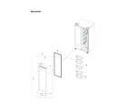 Samsung RS28A500ASR/AA-00 refrigerator door parts diagram