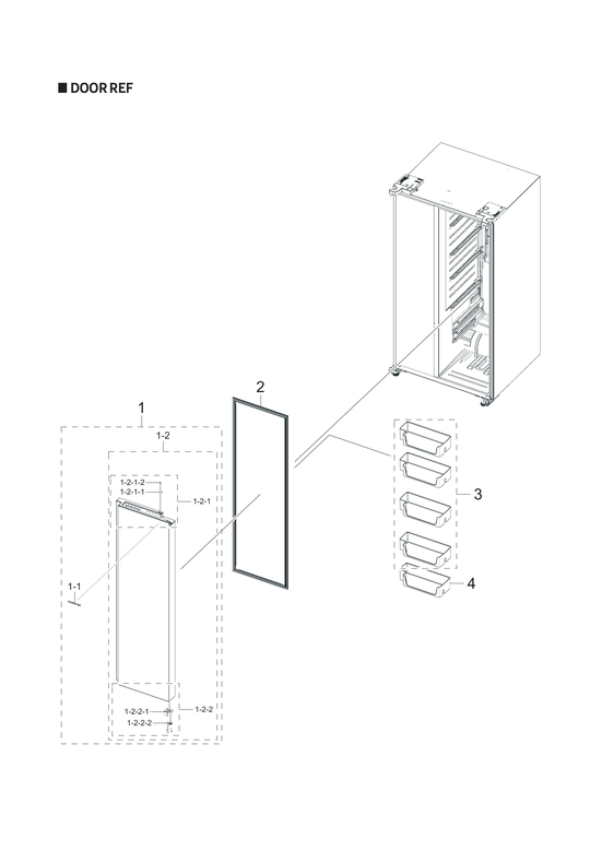 Refrigerator door parts