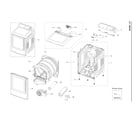 Samsung DVE45T3400W/A3-00 main unit parts diagram