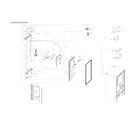 Samsung RF23R6201WW/AA-00 left refrigerator door parts diagram