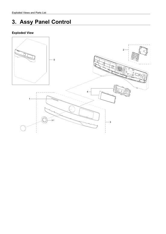Control panel parts