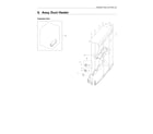 Samsung DVE45R6100P/A3-00 duct heater parts diagram