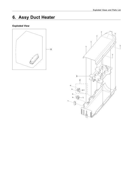 Duct heater parts