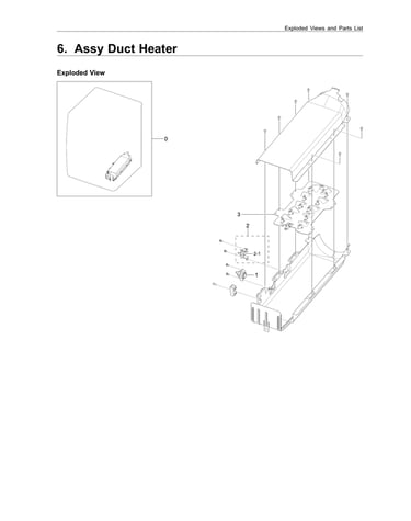 Duct heater parts