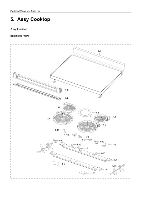 Cooktop assy