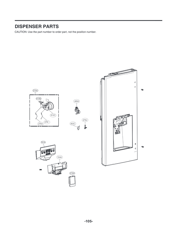 DISPENSER PARTS