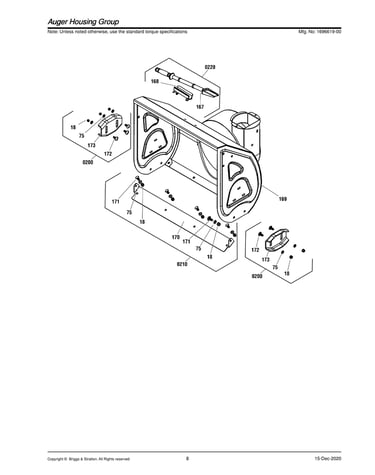 Auger housing