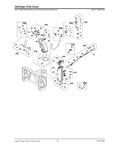 Discharge chute