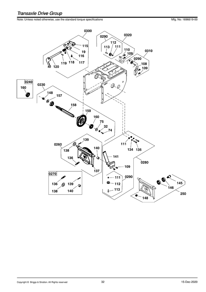 Transaxle drive