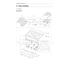 Samsung NX60A6711SS/AA-00 cooktop assy diagram