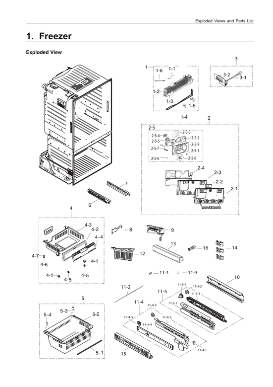 Freezer parts