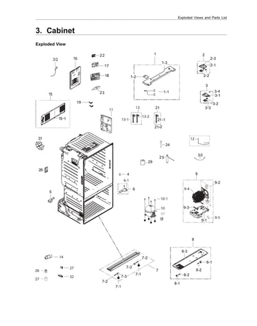 Cabinet parts
