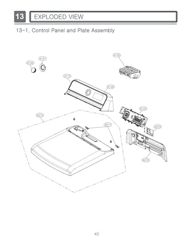 Control panel/plate assy