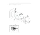 LG LRMXC2206D/00 ice maker & ice bin parts diagram