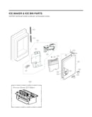 Ice maker & ice bin parts