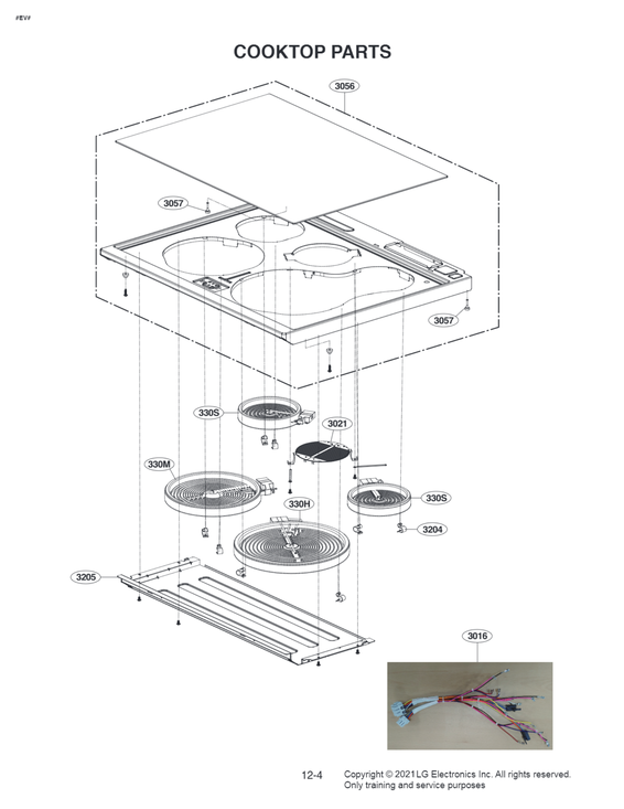 Cooktop parts
