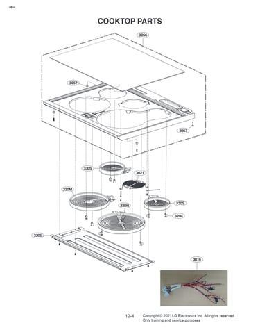 Cooktop parts