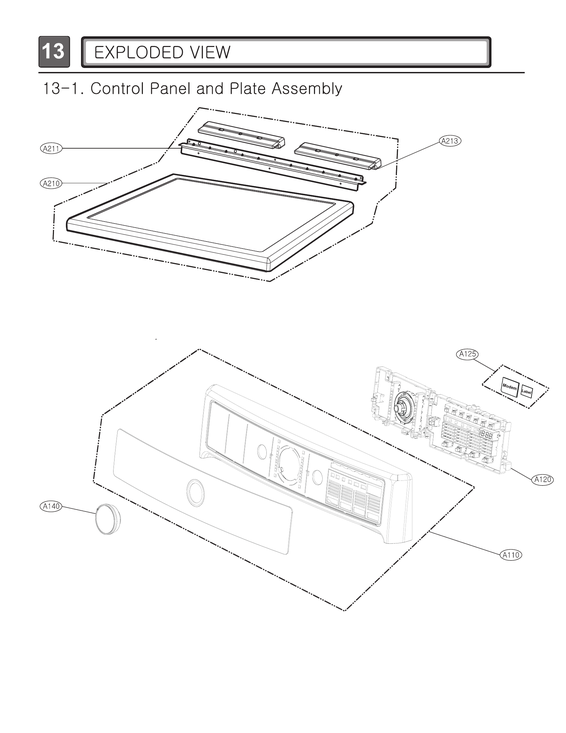 Control panel & plate assy