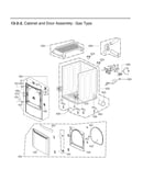 Cabinet & door assy : gas