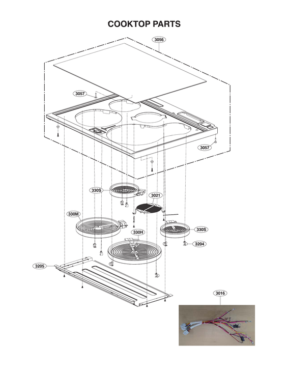 Cooktop parts