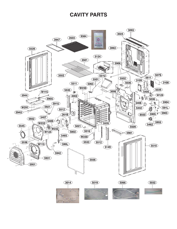 Cavity parts