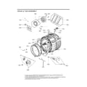 LG WM3400CW/00 drum & tub assy diagram