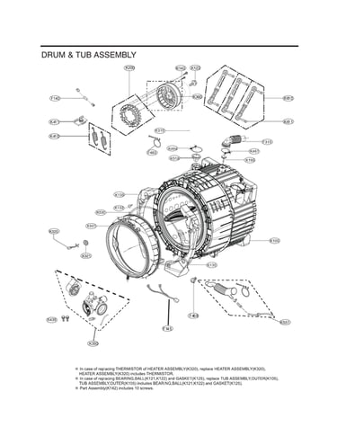 Drum & tub assy