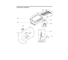 LG WM3400CW/00 dispenser assy diagram