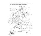 LG WM3555HWA/00 drum & tub assy diagram